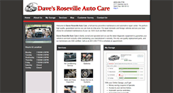 Desktop Screenshot of davesroseville.com